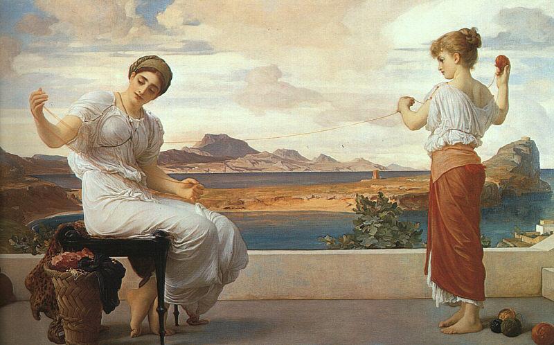 Lord Frederic Leighton Winding the Skein Sweden oil painting art